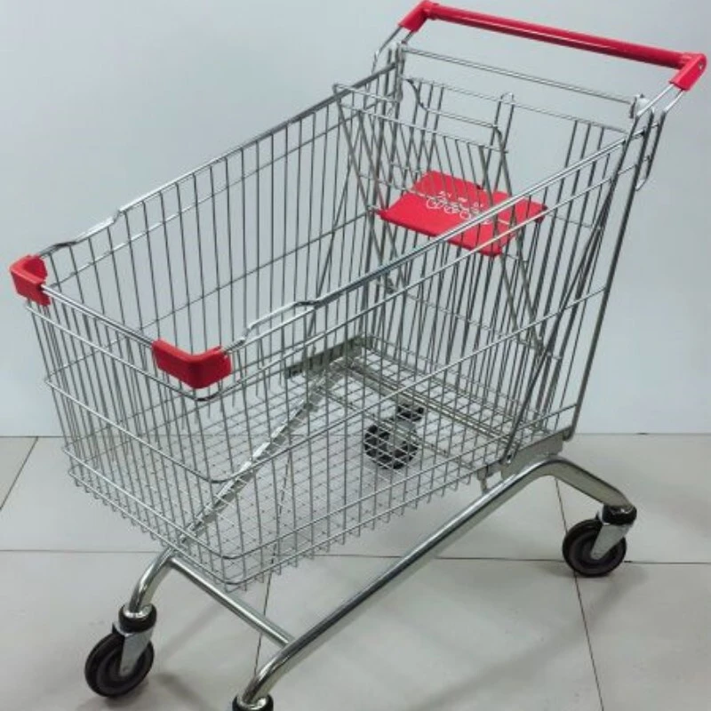 210L venden al por mayor la carretilla plegable del carro de la compra del carro resistente de las compras del metal 1