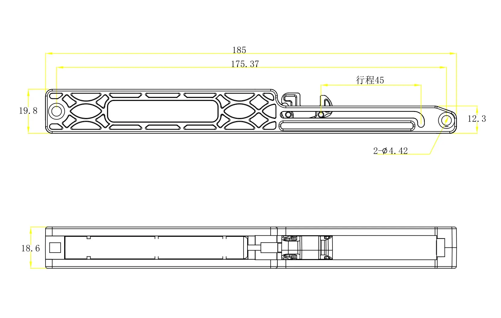 Hydraulic Hinge Sliding Door Soft Close Damper - - Hongfeng 7