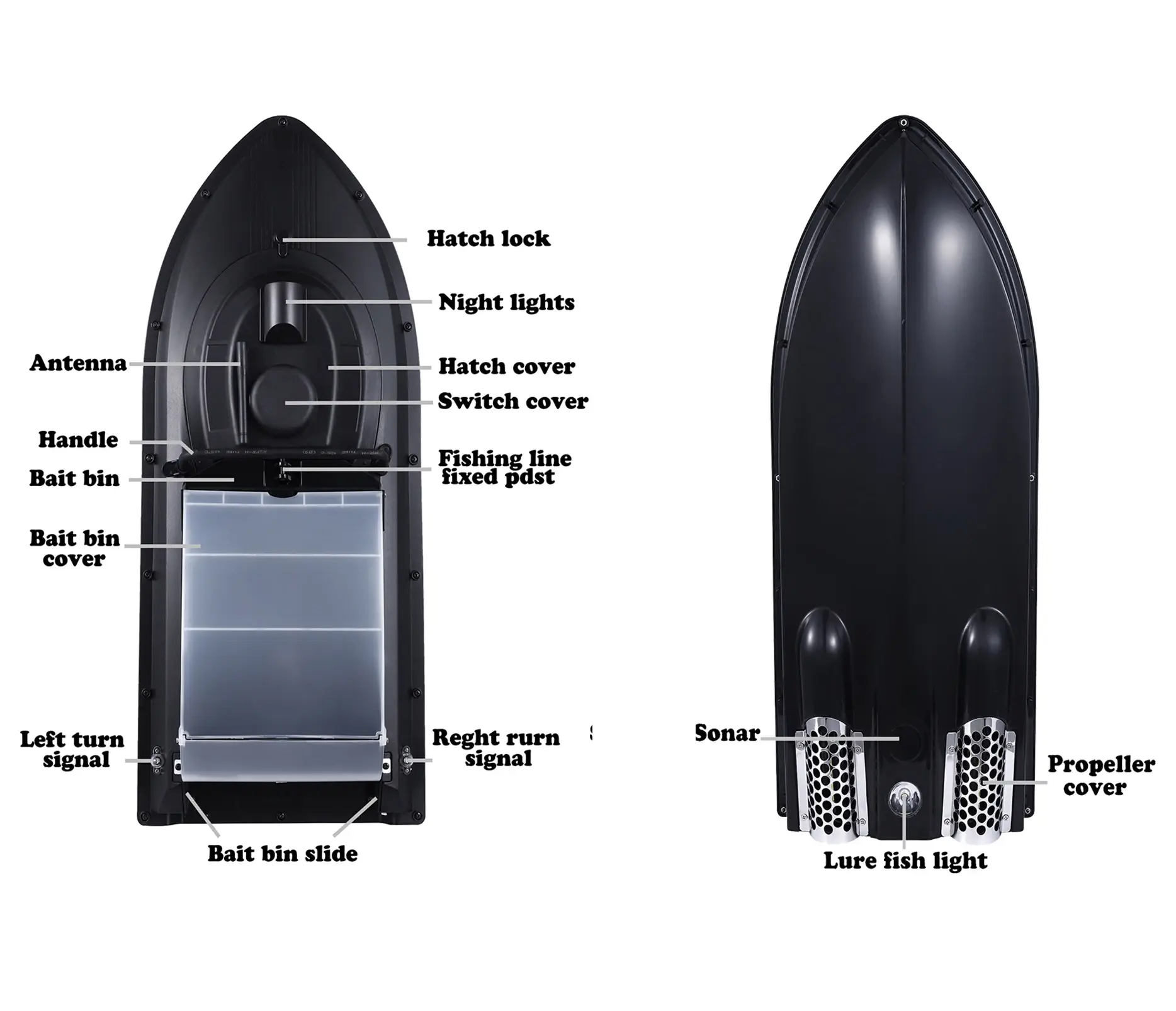 Remote Control Boat That Catches Fish 300 Meter Directional Distance Navigation Wholesale - Jabo Boat 2