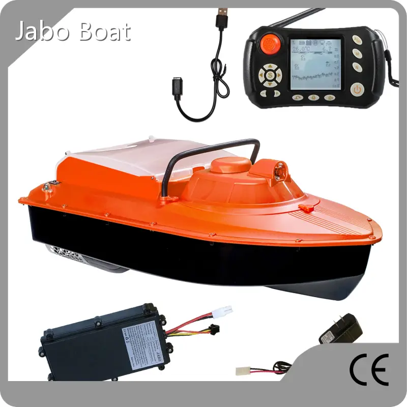 Fishing Surfer Rc Boat for Sale Orange by Jabo Boat 1