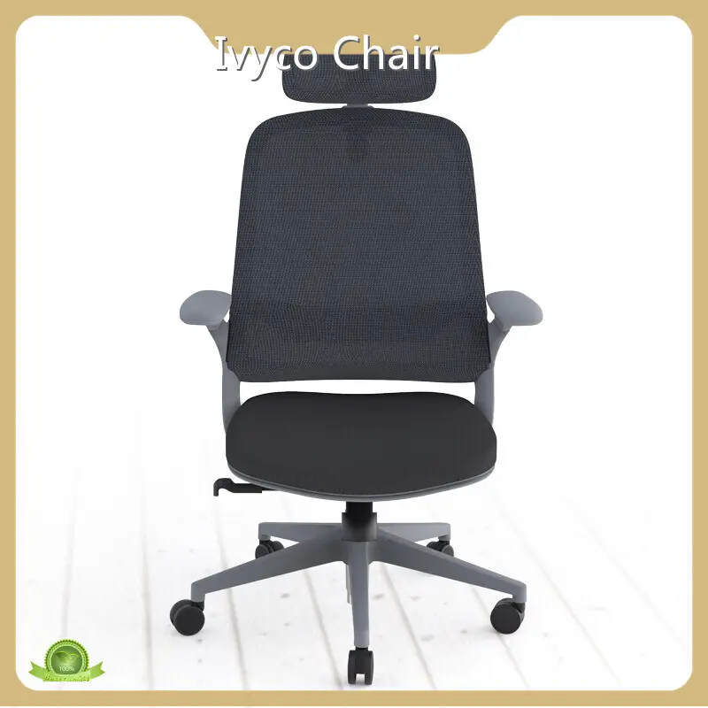 Chaises de bureau en cuir marron à dossier haut - Vente en gros de chaises Ivyco 1