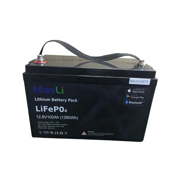 Batería LiFePO4 de 12V 100Ah con BMS inteligente YS-12-100-BT-C 1