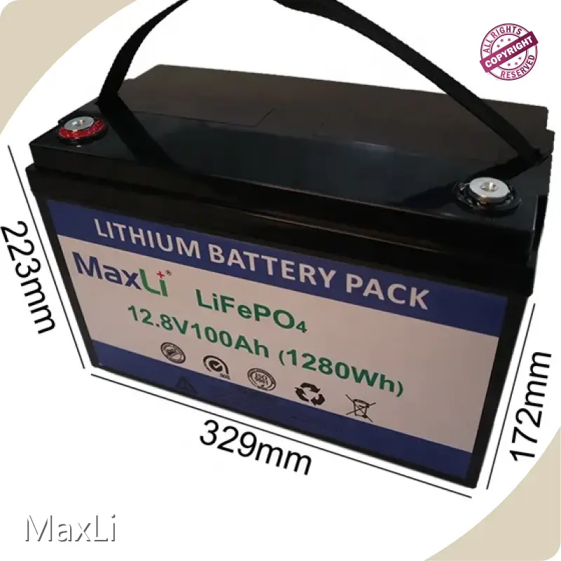 Lithium Polymer Battery L328*W72*H12mm by MaxLi 1