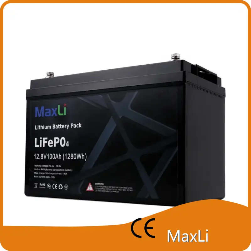 12v 200ah Lifepo4 Battery Pack 100A - - MaxLi 1