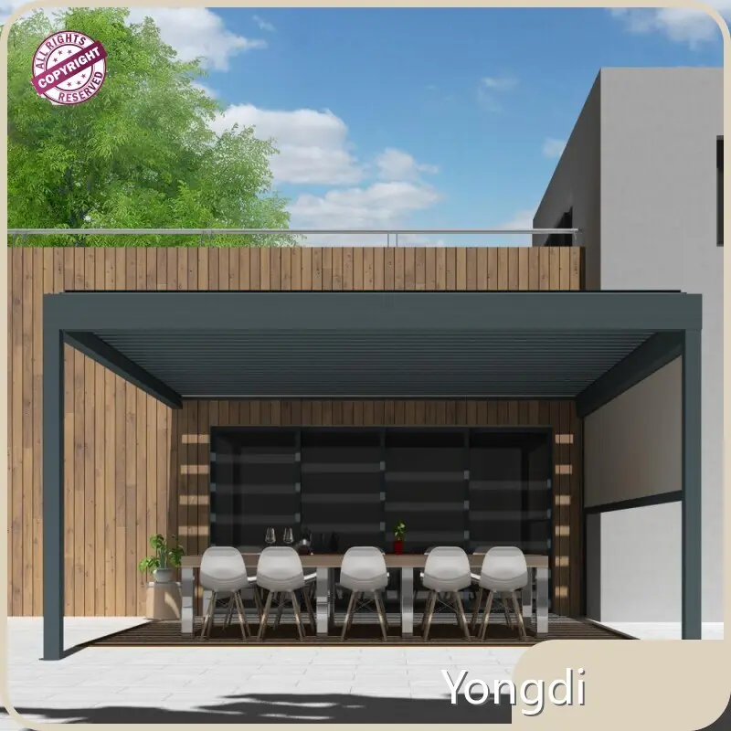 Outdoor Pergola with Retractable Roof - - Yongdi 1
