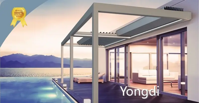 Outdoor Retractable Canopy Pergola by Yongdi 1