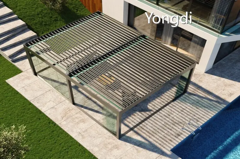 Aluminium Pergola with Adjustable Louvers - - Yongdi 1