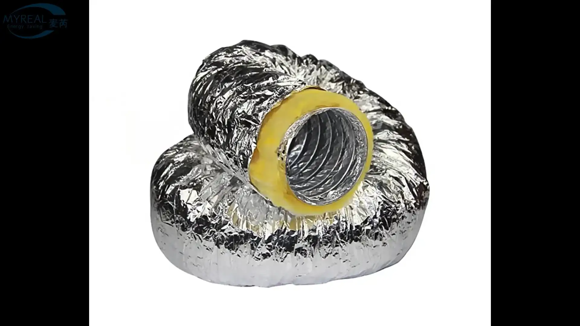 Aluminum Foil Glass Wool Reinforced Duct For Air Duct / HAVC System 1