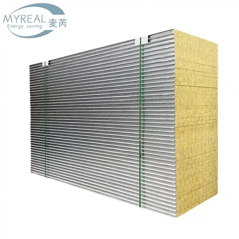 건물 단열용 강철 표면 암면 SIP 샌드위치 패널 1