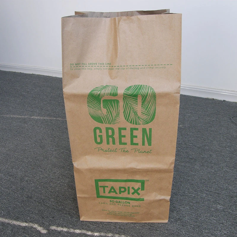 Custom paper lawn and leaf bags 1