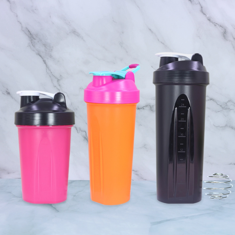 Neue Design-Shaker-Flasche mit doppelseitigem Druck, erhältlich mit Metall-Mischkugel 1