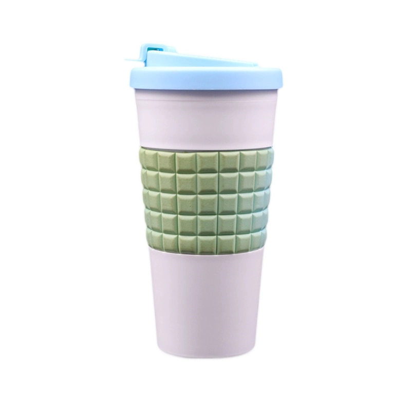 Taza de café de silicona reutilizable a prueba de fugas de 500 ml con tapa de sellado 1