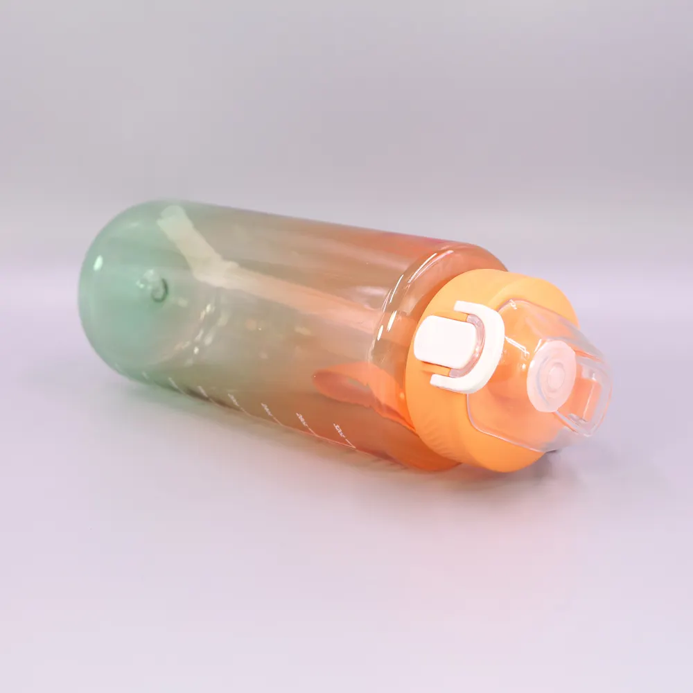 Kingline Plastic Water Bottle with Straw KL-7207 Plastic Water Bottle with Straw Supplier 6