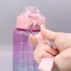 Kingline Plastic Water Bottle with Straw KL-7207 Plastic Water Bottle with Straw Supplier 10