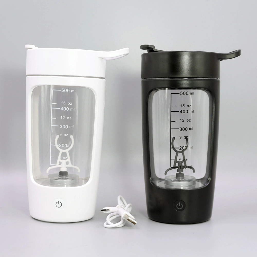 Elektrische Shaker-Flasche, 650 ml, großes Fassungsvermögen, wiederaufladbar über USB, tragbarer Protein-Shaker 1