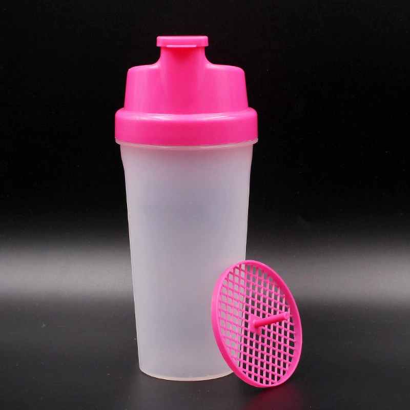 KingLine 700 ml tragbare Plastik-Wasserflasche, Protein-Shaker-Flasche für den Sport 1