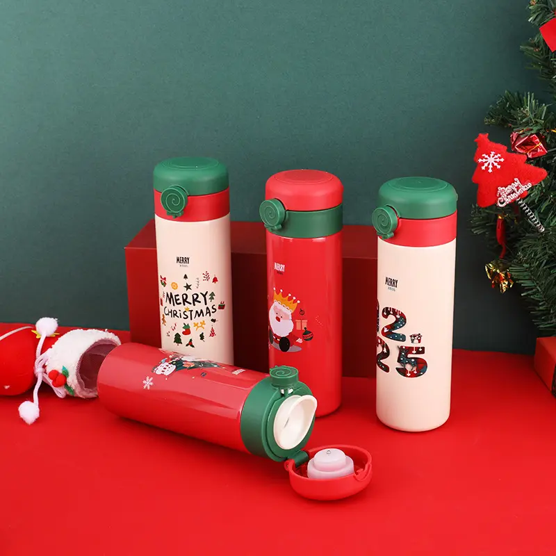 Stainless Steel Water Bottle with Straw Supplier for OfficeODM/OEM 4