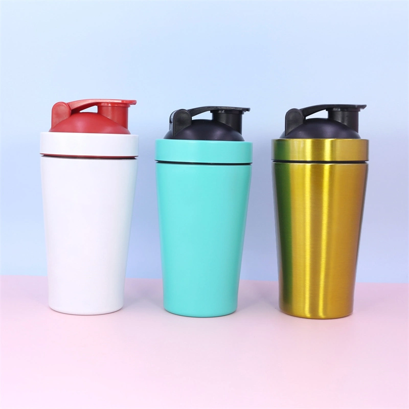 KingLine Bottiglia shaker da palestra in acciaio inossidabile a doppia parete con maniglia per lo sport 1
