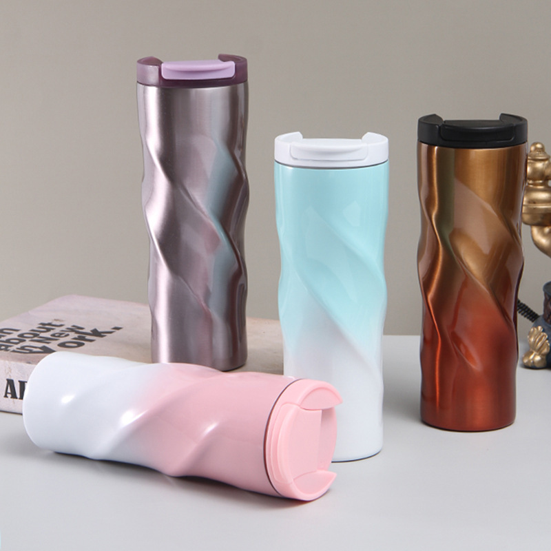 Bunte, einzigartige Design-Wärmflasche aus Edelstahl von KingLine für Camping 7
