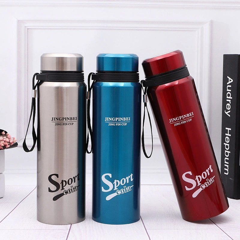 Botella de vacío deportiva portátil personalizada KingLine con cordón para viajes 1