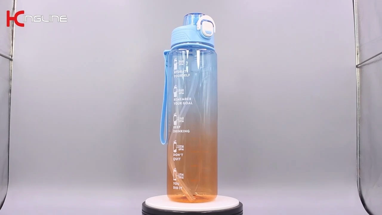 KingLine Custom 1000ml bottiglia d&39;acqua potabile sportiva in plastica per il fitness 1
