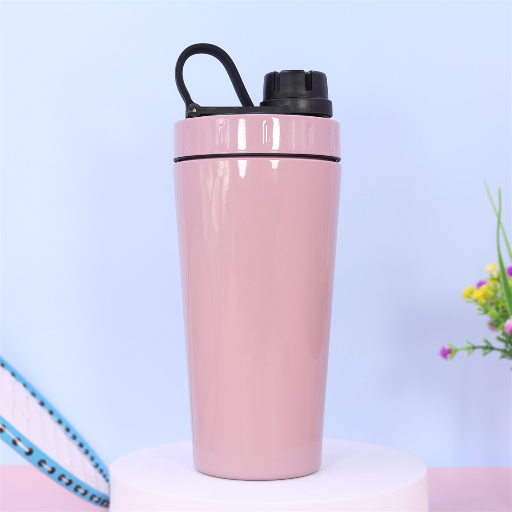 Shaker da 700 ml in acciaio inox con sfera miscelatrice - Shaker per proteine ​​a prova di perdite per allenamenti in palestra 5