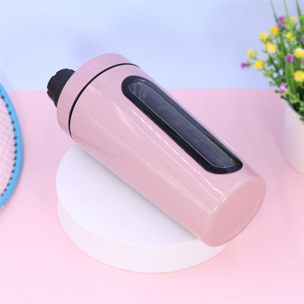 Shaker da 700 ml in acciaio inox con sfera miscelatrice - Shaker per proteine ​​a prova di perdite per allenamenti in palestra 7