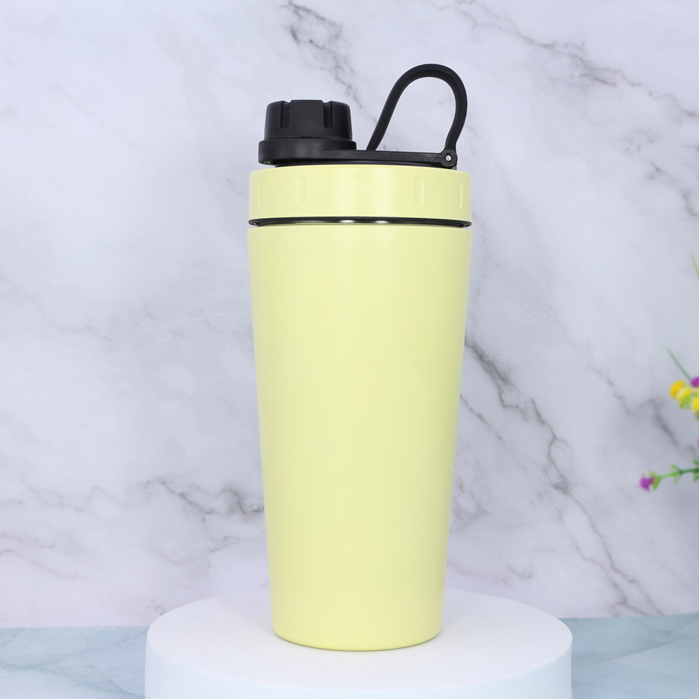 Shaker da 700 ml in acciaio inox con sfera miscelatrice - Shaker per proteine ​​a prova di perdite per allenamenti in palestra 13