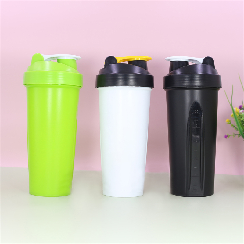 Garrafa Shaker KingLine de 600ml (850ml máx.) com Esfera Misturadora de Metal - Livre de BPA, Impressão Personalizada em Ambos os Lados para Academia e Fitness 2