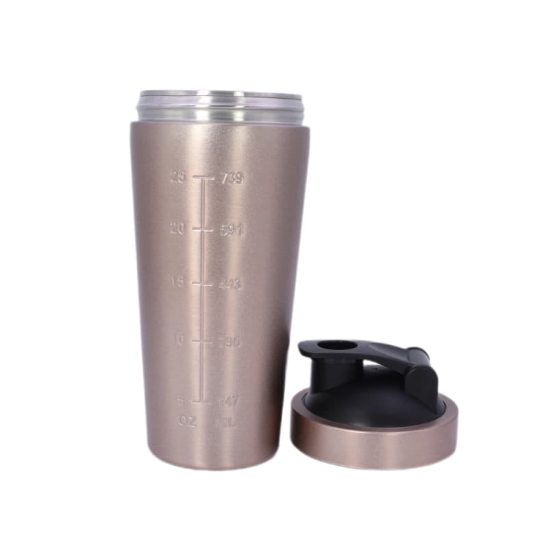 Shaker per proteine ​​in acciaio inox da 750 ml all'ingrosso - Shaker da palestra in acciaio inox 304 con logo personalizzato 17
