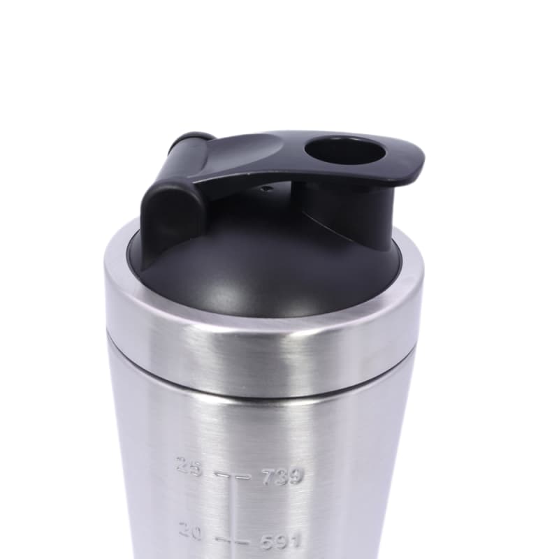 Shaker per proteine ​​in acciaio inox da 750 ml all'ingrosso - Shaker da palestra in acciaio inox 304 con logo personalizzato 15