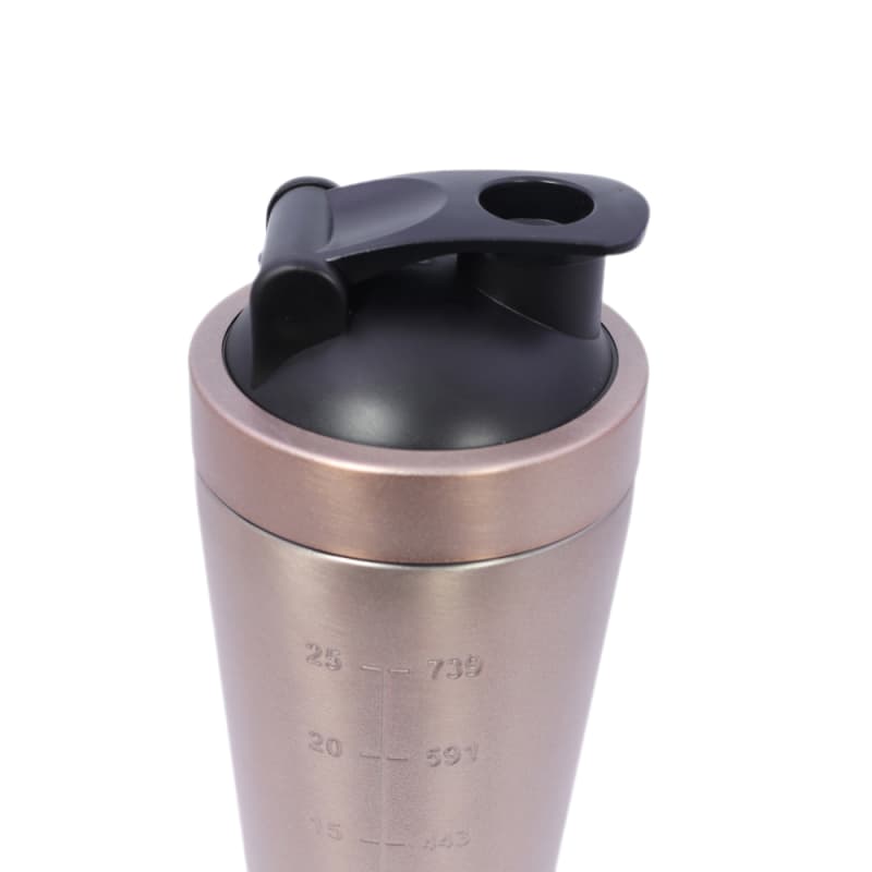 Shaker per proteine ​​in acciaio inox da 750 ml all'ingrosso - Shaker da palestra in acciaio inox 304 con logo personalizzato 11