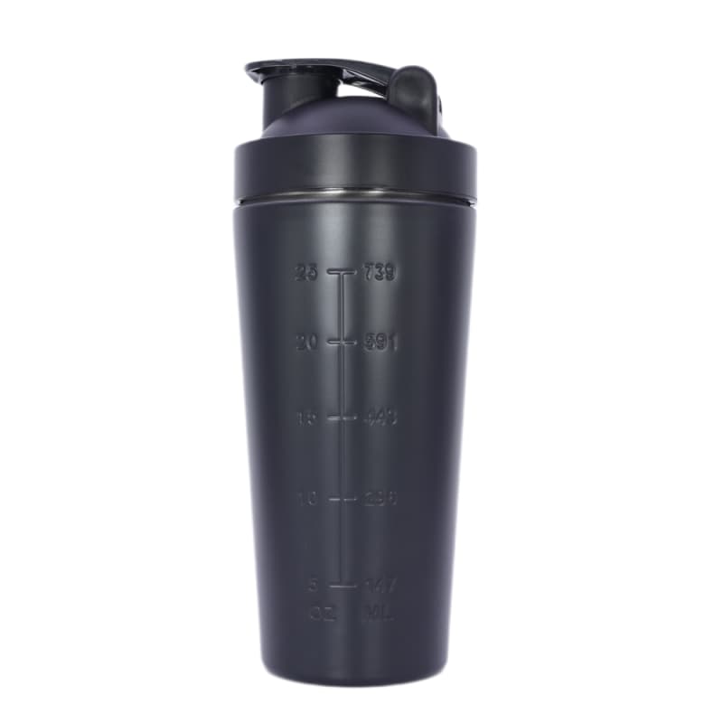 Shaker per proteine ​​in acciaio inox da 750 ml all'ingrosso - Shaker da palestra in acciaio inox 304 con logo personalizzato 4