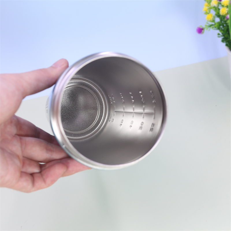 Shaker per proteine ​​da 750 ml in acciaio inox SS304 | Shaker in metallo con coperchio a scatto in PP per frullati proteici (vendita all'ingrosso) 16