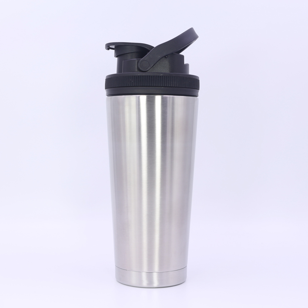 Nuovo shaker per proteine ​​a doppia parete in acciaio inossidabile dal design innovativo. 2