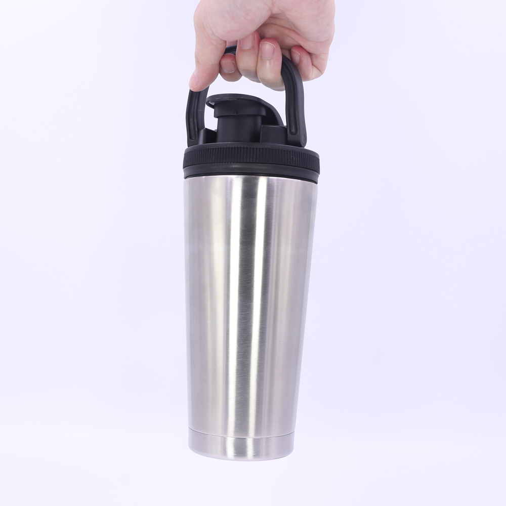 Nuovo shaker per proteine ​​a doppia parete in acciaio inossidabile dal design innovativo. 6