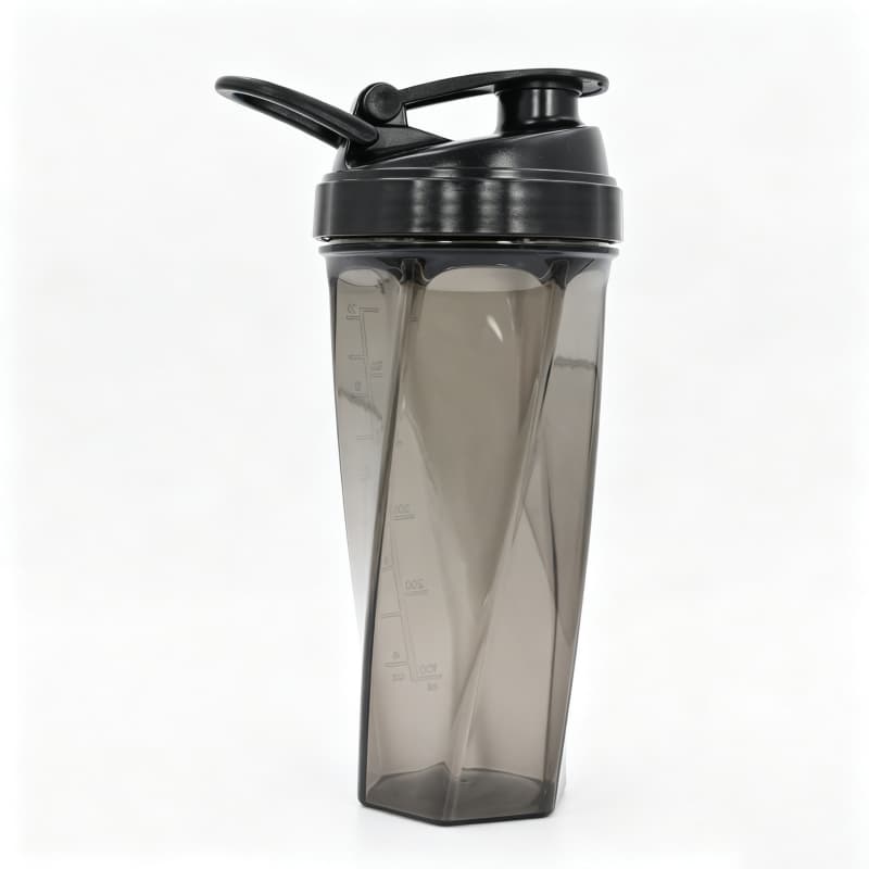 Garrafa shaker de proteína de 700ml em Tritan/PP com esfera misturadora de metal, copo shaker à prova de vazamentos para academia, copo para suplementos fitness com logotipo personalizado para atacado 12