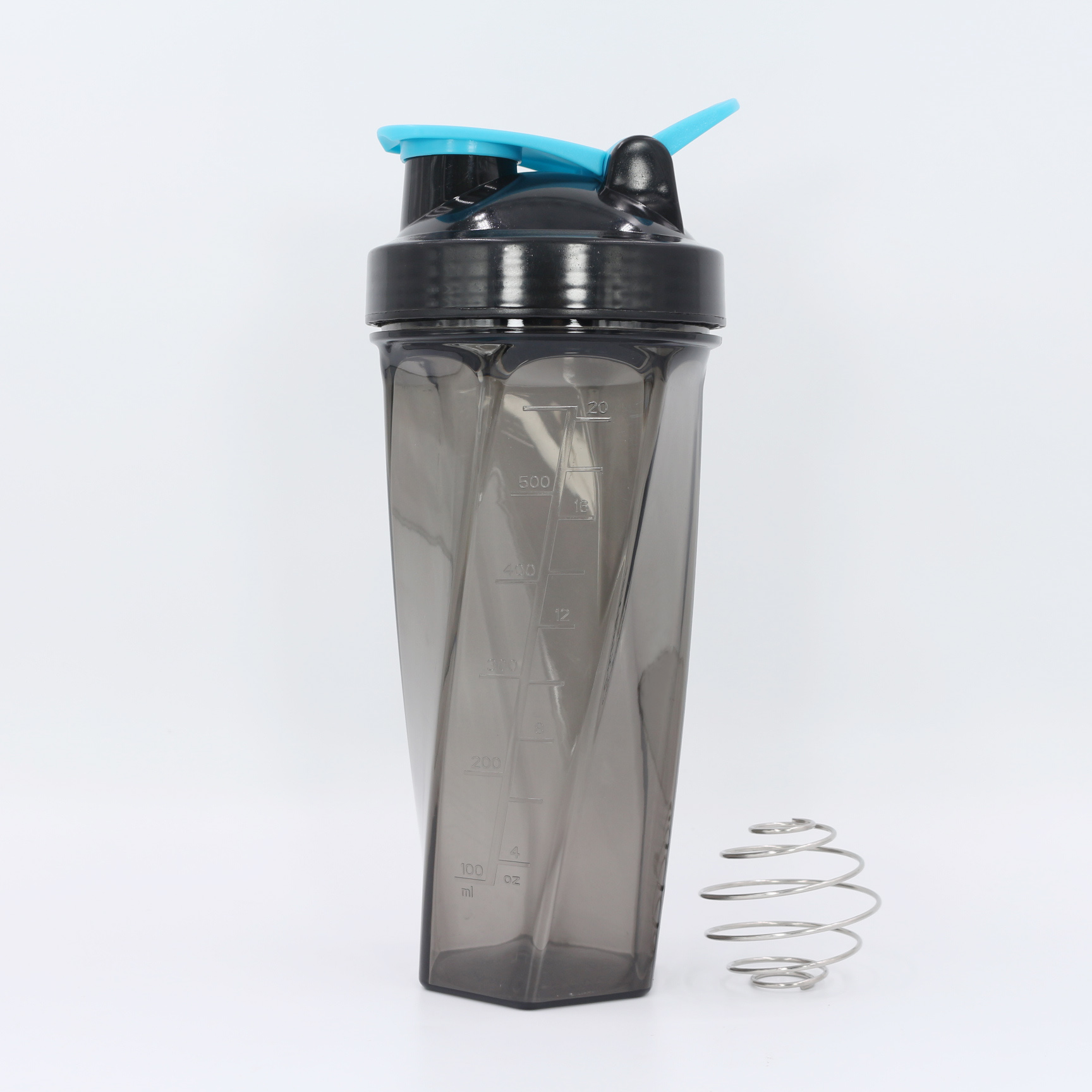 700-ml-Tritan-PP-Proteinshaker im neuen Design mit Edelstahl-Mixkugel | Shakerbecher mit individuellem Logo für Fitnessstudios und Proteinpulver 6