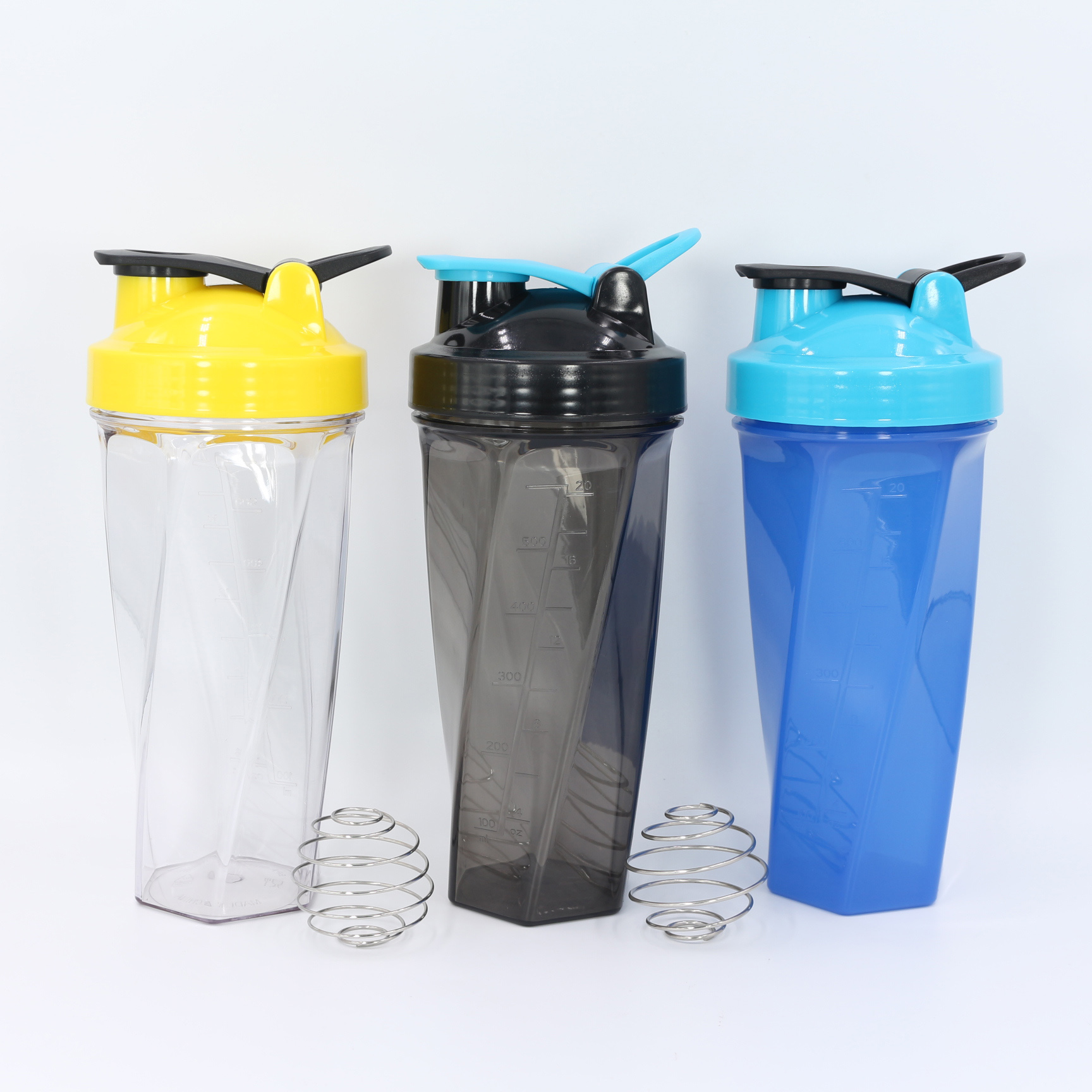 700-ml-Tritan-PP-Proteinshaker im neuen Design mit Edelstahl-Mixkugel | Shakerbecher mit individuellem Logo für Fitnessstudios und Proteinpulver 4