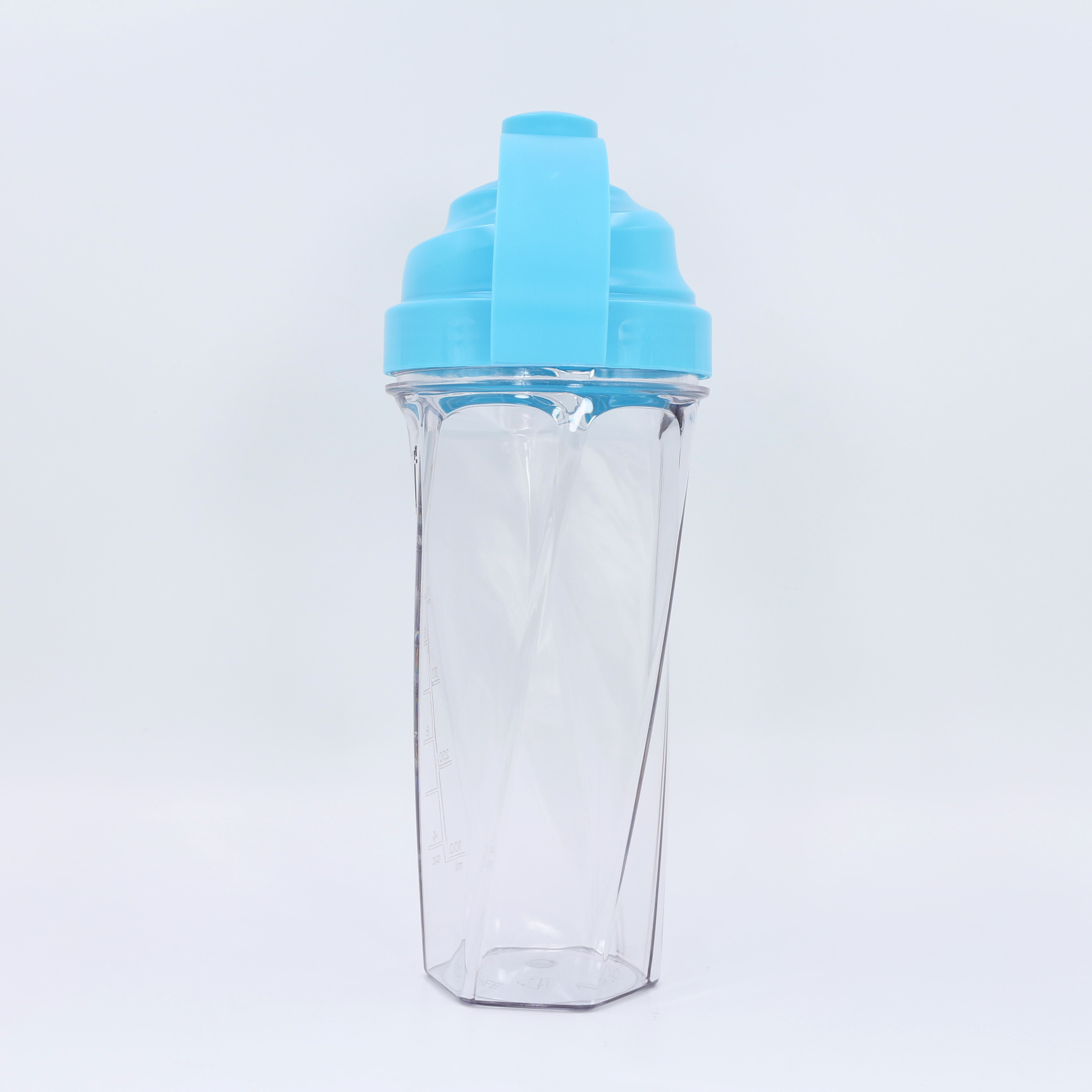 Nuovo design: borraccia shaker per proteine ​​da 700 ml, shaker personalizzato per palestra con sfera a molla in acciaio inossidabile. 13