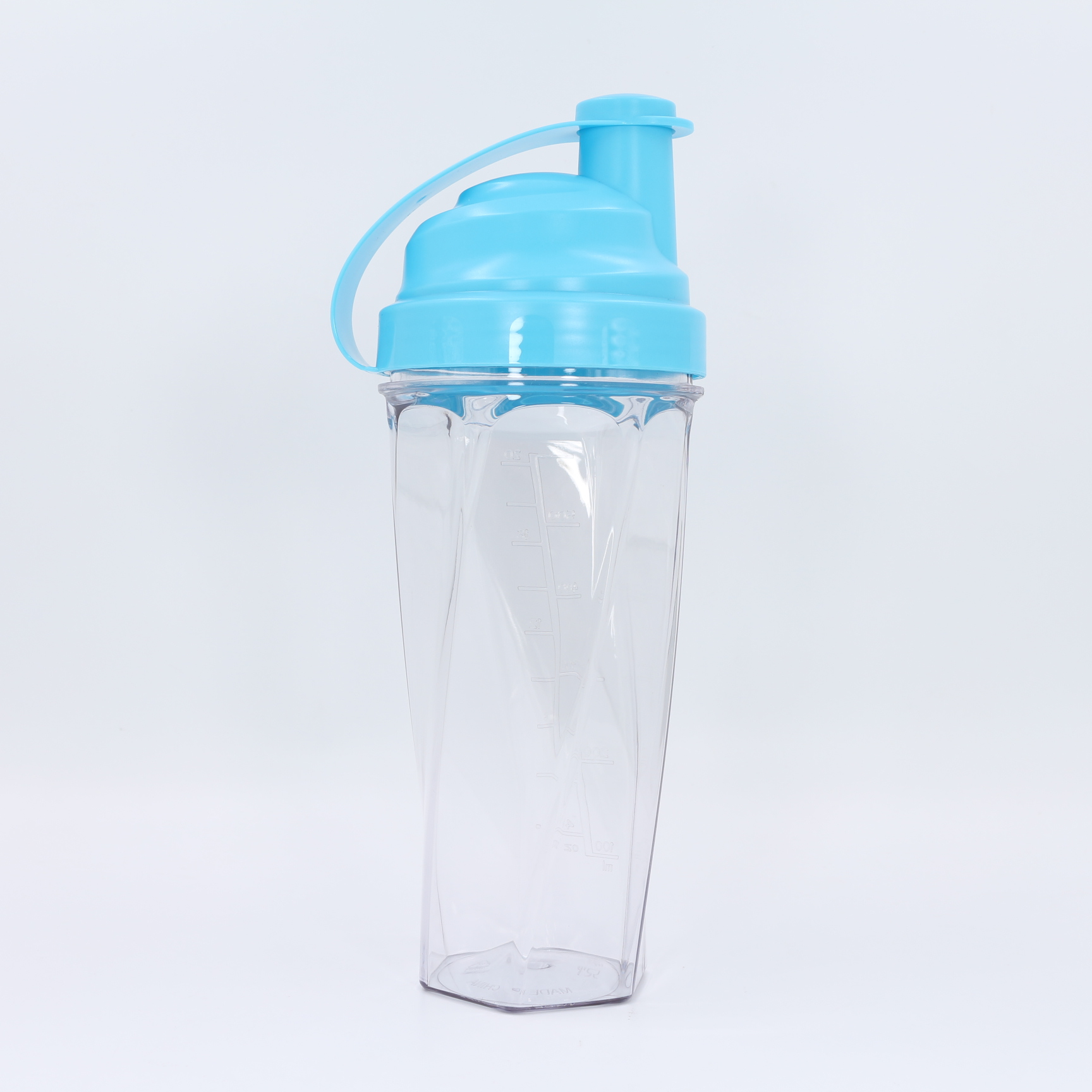 Nuovo design: borraccia shaker per proteine ​​da 700 ml, shaker personalizzato per palestra con sfera a molla in acciaio inossidabile. 11