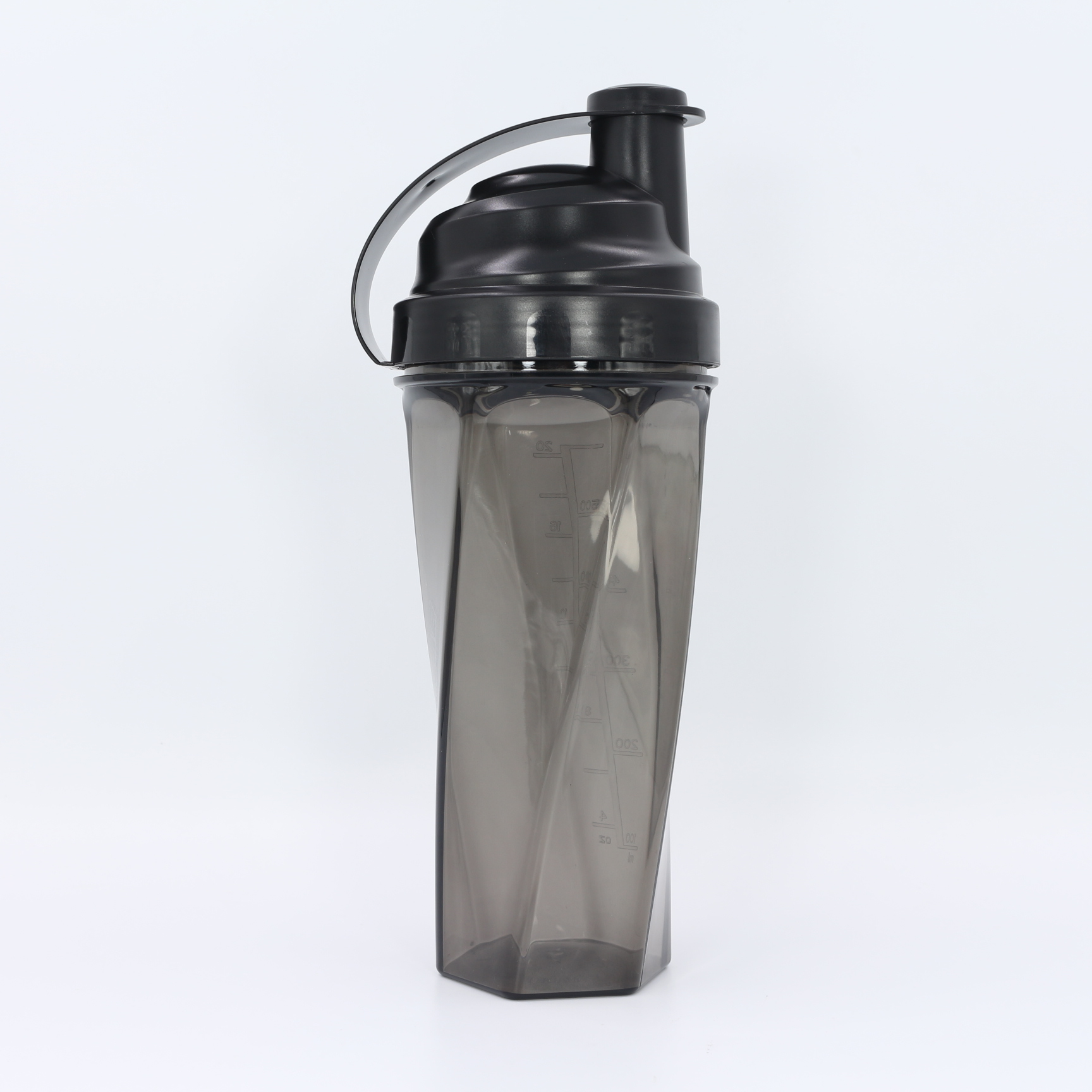 Nuovo design: borraccia shaker per proteine ​​da 700 ml, shaker personalizzato per palestra con sfera a molla in acciaio inossidabile. 4