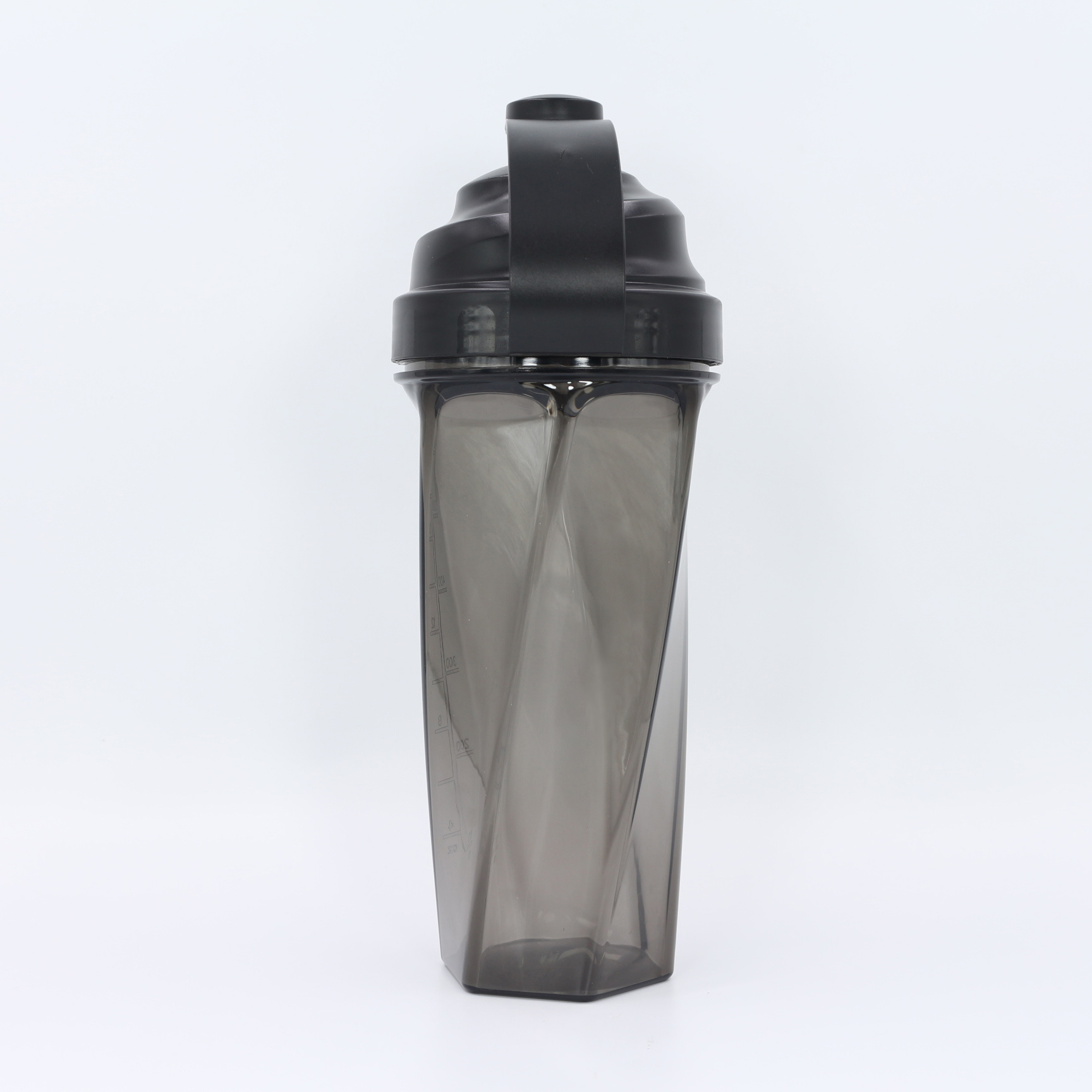 Nuovo design: borraccia shaker per proteine ​​da 700 ml, shaker personalizzato per palestra con sfera a molla in acciaio inossidabile. 6
