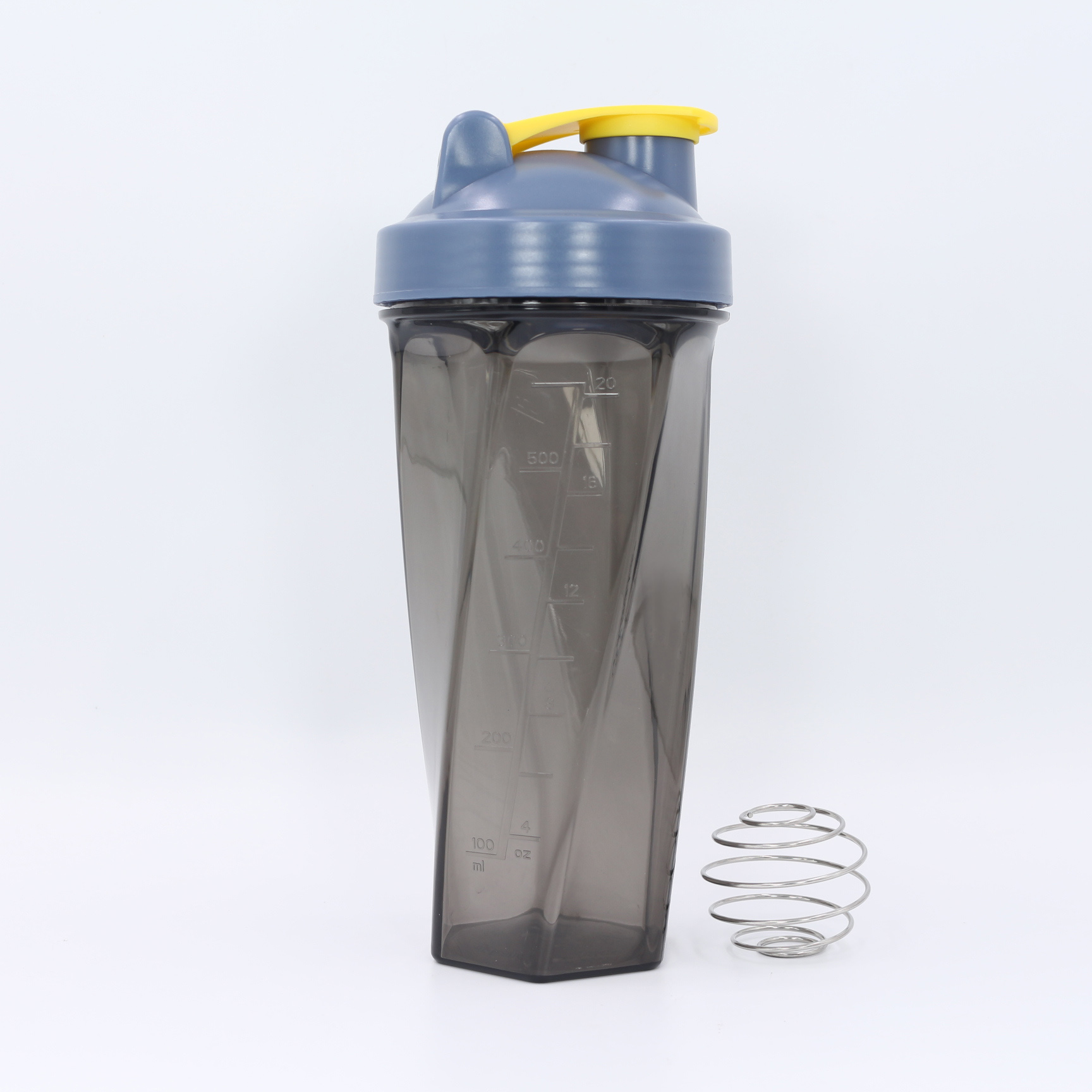 Nuovo design per shaker per proteine ​​da 700 ml con sfera miscelatrice in acciaio inox | Shaker da palestra all'ingrosso in Tritan e PP 4