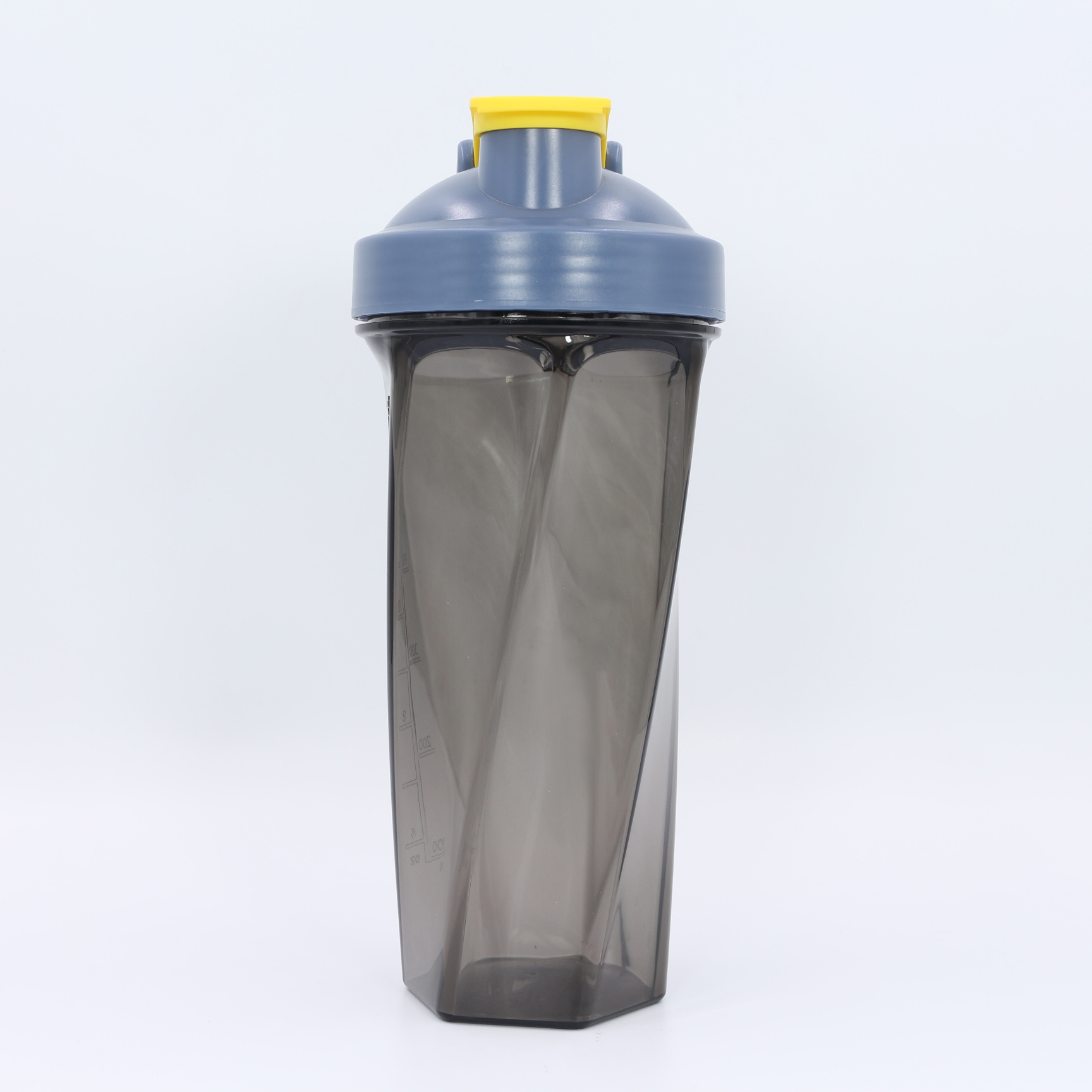 Nuovo design per shaker per proteine ​​da 700 ml con sfera miscelatrice in acciaio inox | Shaker da palestra all'ingrosso in Tritan e PP 6