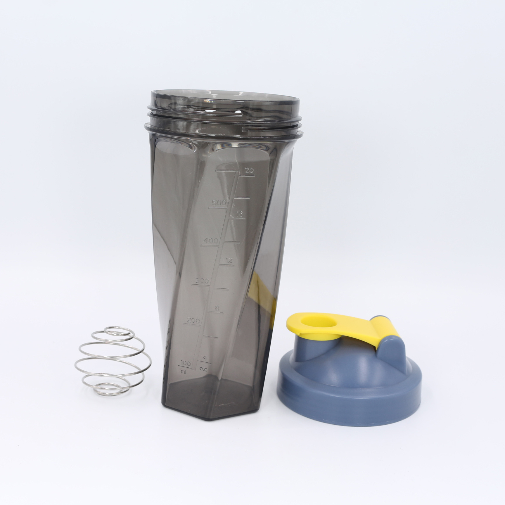 Nuovo design per shaker per proteine ​​da 700 ml con sfera miscelatrice in acciaio inox | Shaker da palestra all'ingrosso in Tritan e PP 8