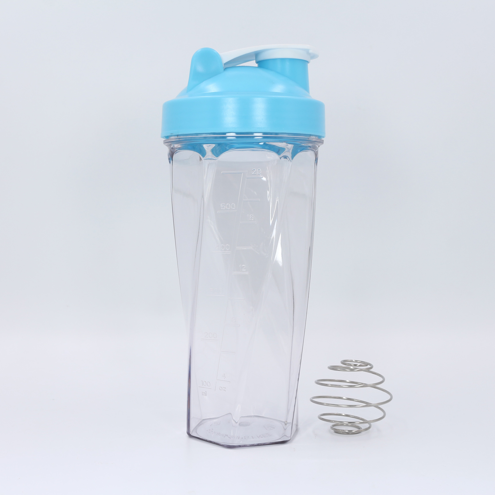 Nuovo design per shaker per proteine ​​da 700 ml con sfera miscelatrice in acciaio inox | Shaker da palestra all'ingrosso in Tritan e PP 9