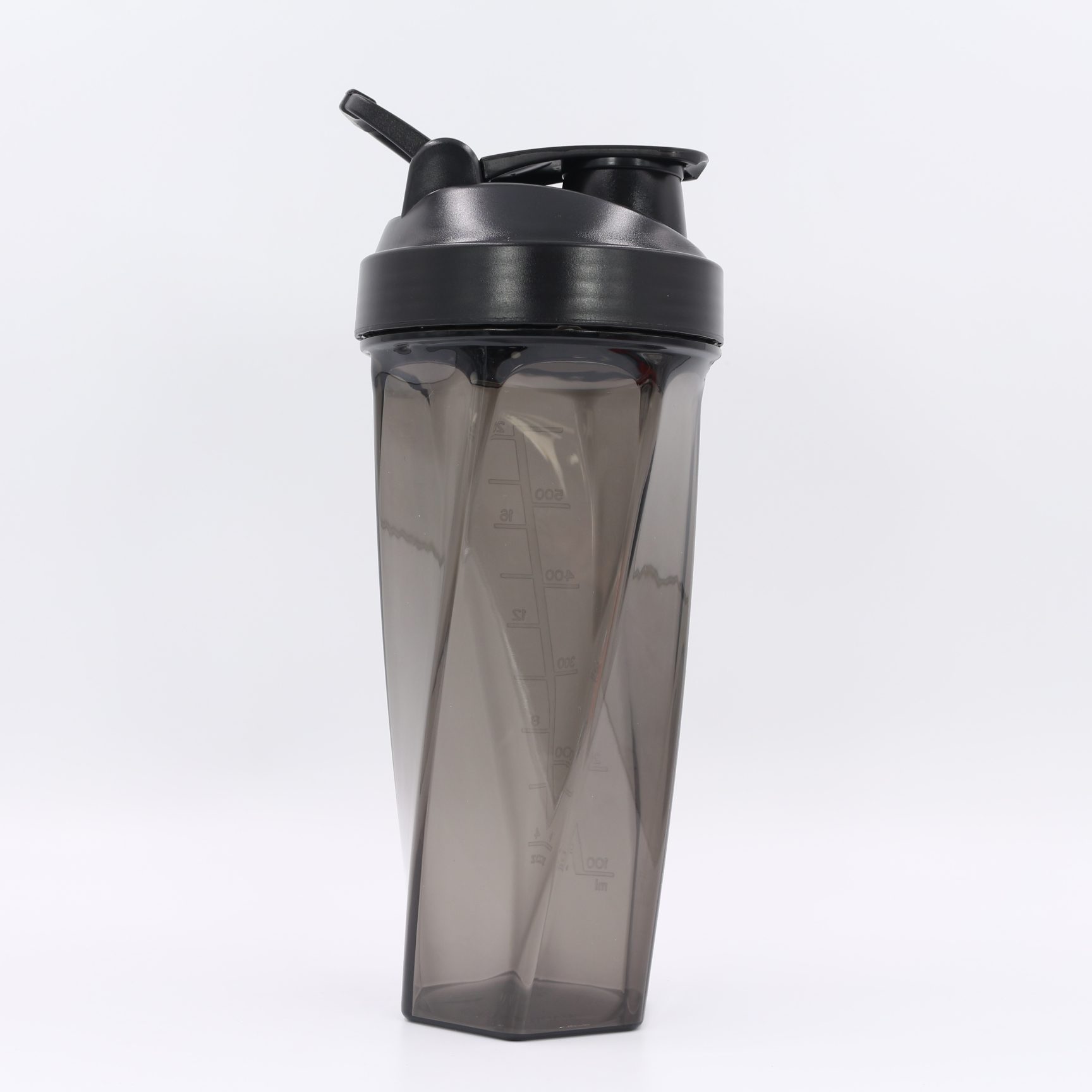 Nuovo shaker per proteine ​​geometrico da 700 ml con sfera miscelatrice in acciaio inox | Shaker personalizzato in Tritan e PP per palestra, vendita all'ingrosso 3