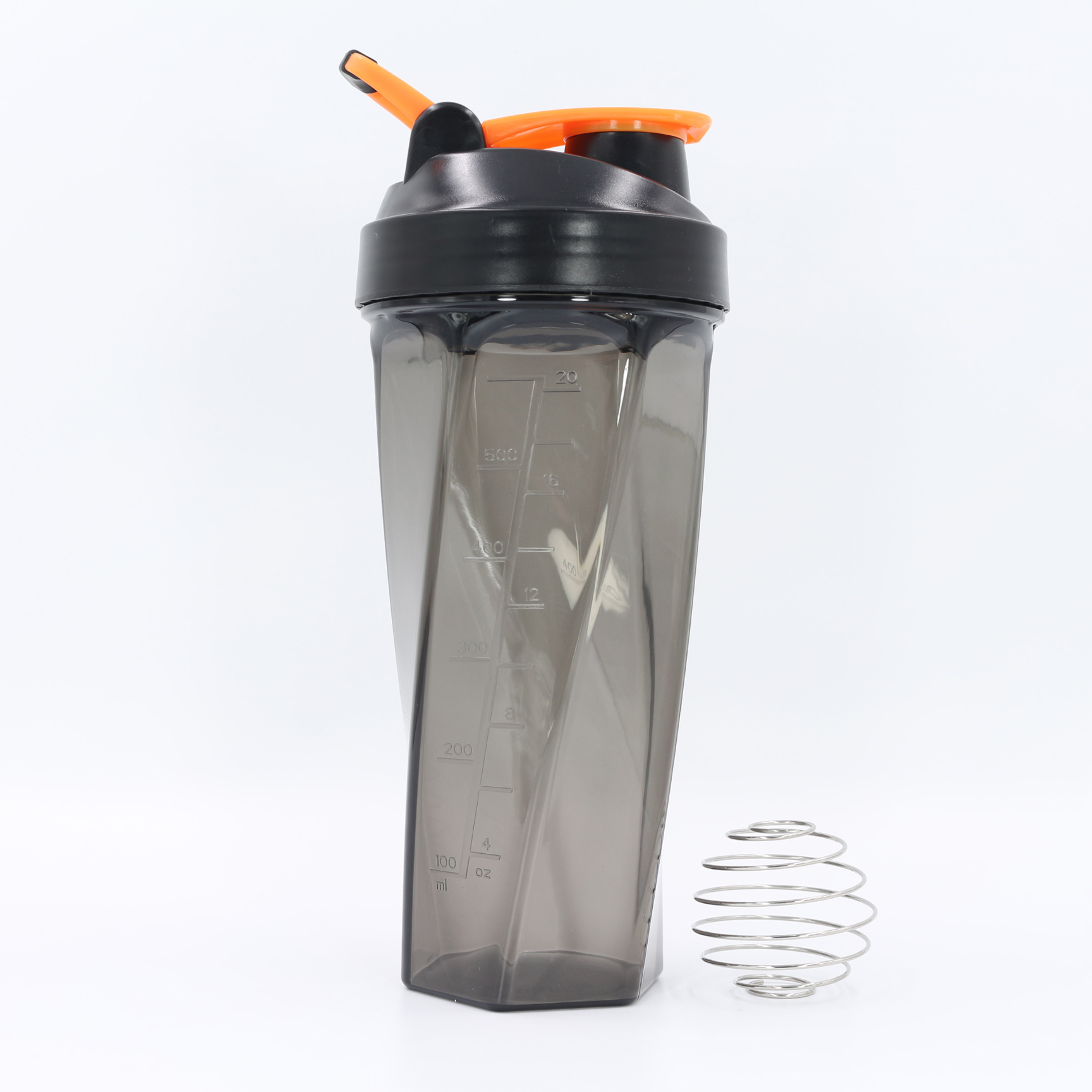 Nuovo shaker per proteine ​​geometrico da 700 ml con sfera miscelatrice in acciaio inox | Shaker personalizzato in Tritan e PP per palestra, vendita all'ingrosso 7