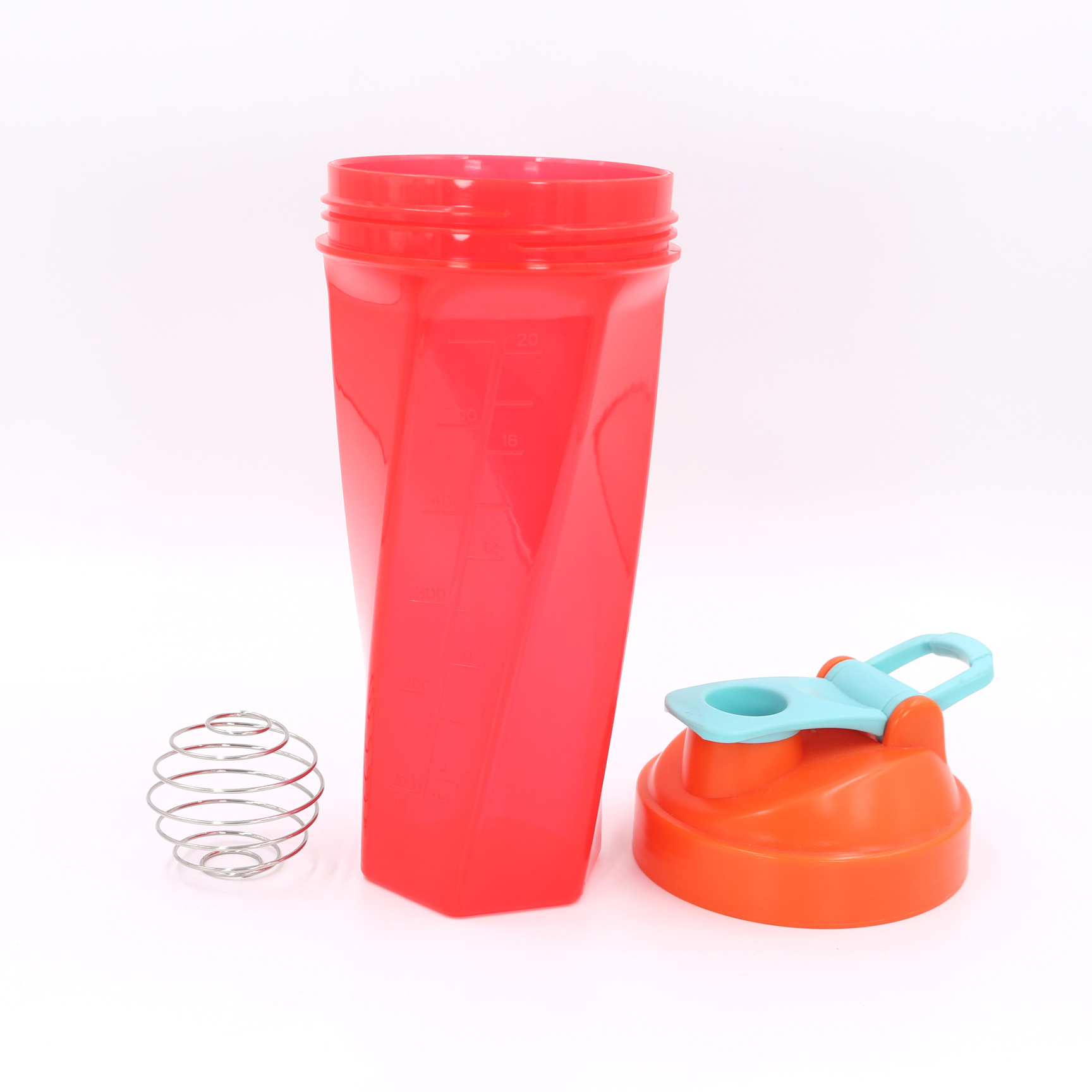Nuovo shaker per proteine ​​geometrico da 700 ml con sfera miscelatrice in acciaio inox | Shaker personalizzato in Tritan e PP per palestra, vendita all'ingrosso 18